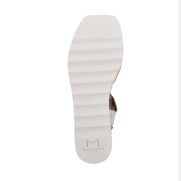 Marc Fisher LTD Gylian Platform Wedge Sandal - White - Picture 3 of 9
